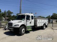 2019 Freightliner M2 106 Extended-Cab Utility Truck Runs & Moves) (Boom Removed, Unit Contacted Brid