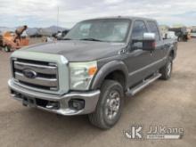 2012 Ford F250 4x4 Crew-Cab Pickup Truck Runs & Moves) (Cracked Windshield, Check Engine Light On, B