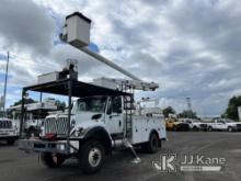 Altec LR758, Over-Center Bucket Truck mounted behind cab on 2013 International 7300 4x4 Utility Truc