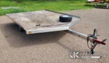 2004 Thorp S/A Snowmobile Trailer, 8x10 ft, 2200lbs GVWR No Title) (Seller States: Trailer has been 