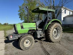 DEUTZ 7085 TRACTOR, 2WD, CANOPY, 3PT, NO TOP LINK, 540 & 1000 PTO, 2-REMOTES, 18.4-34 REAR TIRES, (1