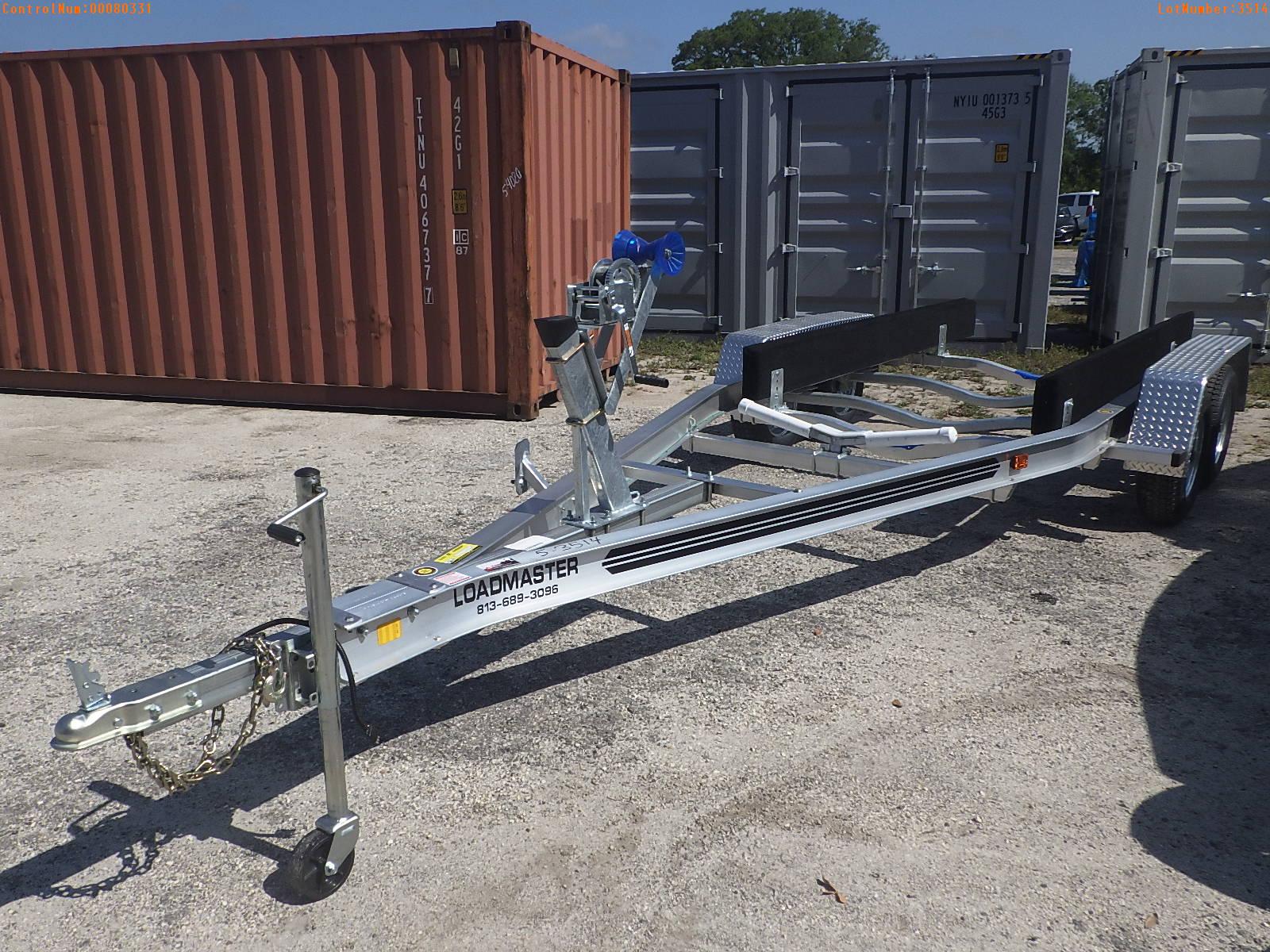 5-03514 (Trailers-Boat)  Seller:Private/Dealer LOADMASTER TANDEM AXLE ALUMINUM B