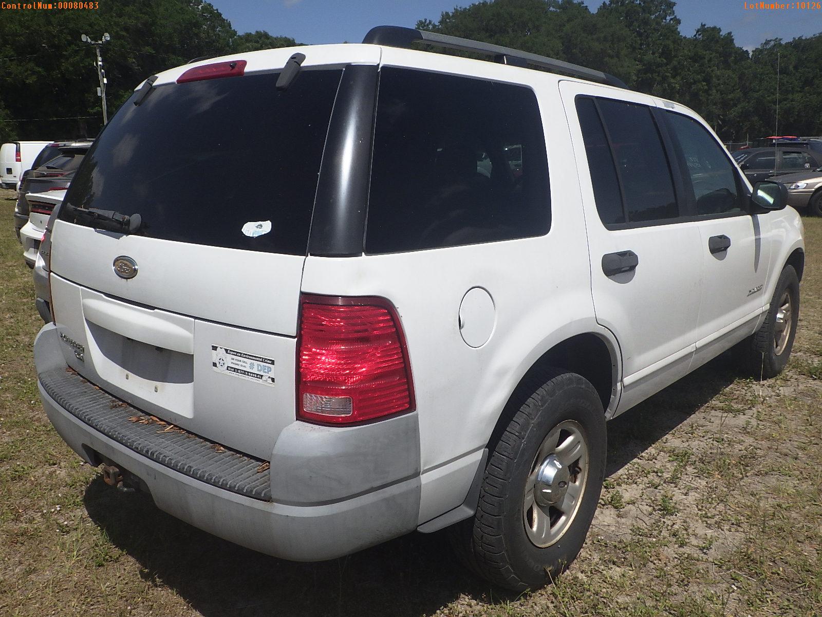 5-10126 (Cars-SUV 4D)  Seller: Florida State D.E.P. 2002 FORD EXPLORER