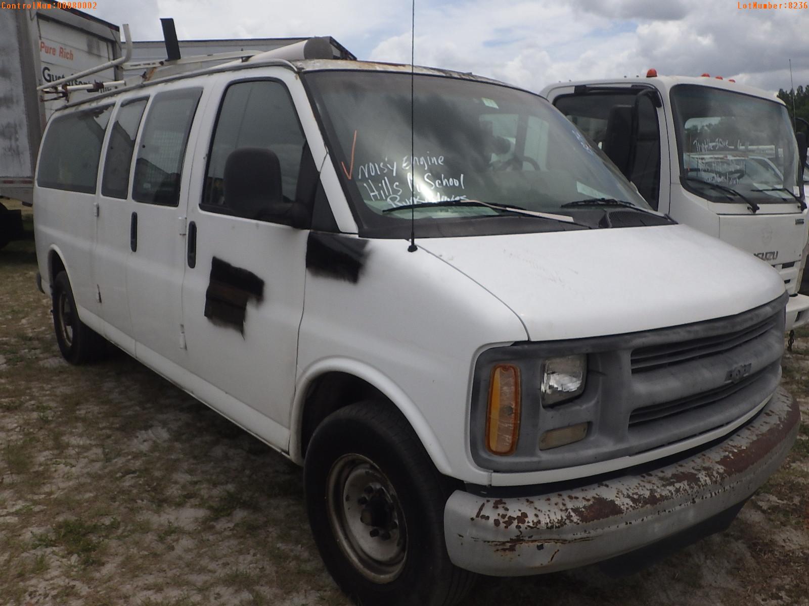 5-08236 (Trucks-Van Cargo)  Seller: Gov-Hillsborough County School 1999 CHEV G35