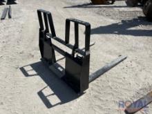 2024 Kivel 48in 4200lbs Forks Skid Steer Attachment