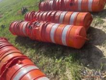 Lot of 10 Traffic Barrels