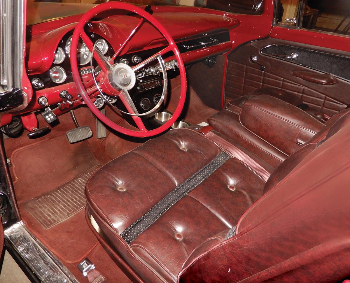 Automobile, 1956 Ford Victoria 2-Door Hardtop.