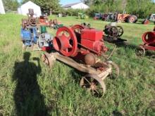 Economy Type E 2 1/2hp Stationary Gas Engine on Cart