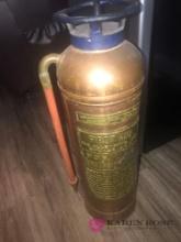 Brass fire extinguisher