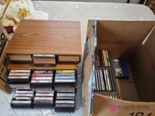 lot of Cassettes and cd's.