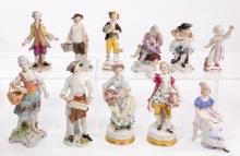 Continental Porcelain Figurine Assortment