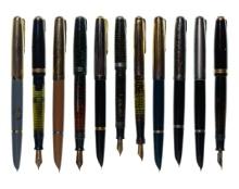 Parker Blue Diamond Fountain Pen Assortment