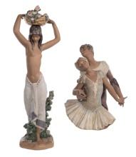 Lladro 'Odalisca' and 'Passionate Dance' Figurines