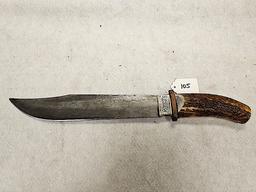 MARBLES DEMASCUS BLADE KNIFE WITH STAG HANDLE