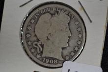 1908-O Barber Half Dollar; G