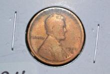 1909-S Lincoln Cent; VG