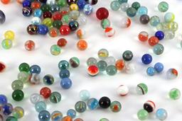 5 POUNDS OF UNSEARCHED VINTAGE MARBLES LOT