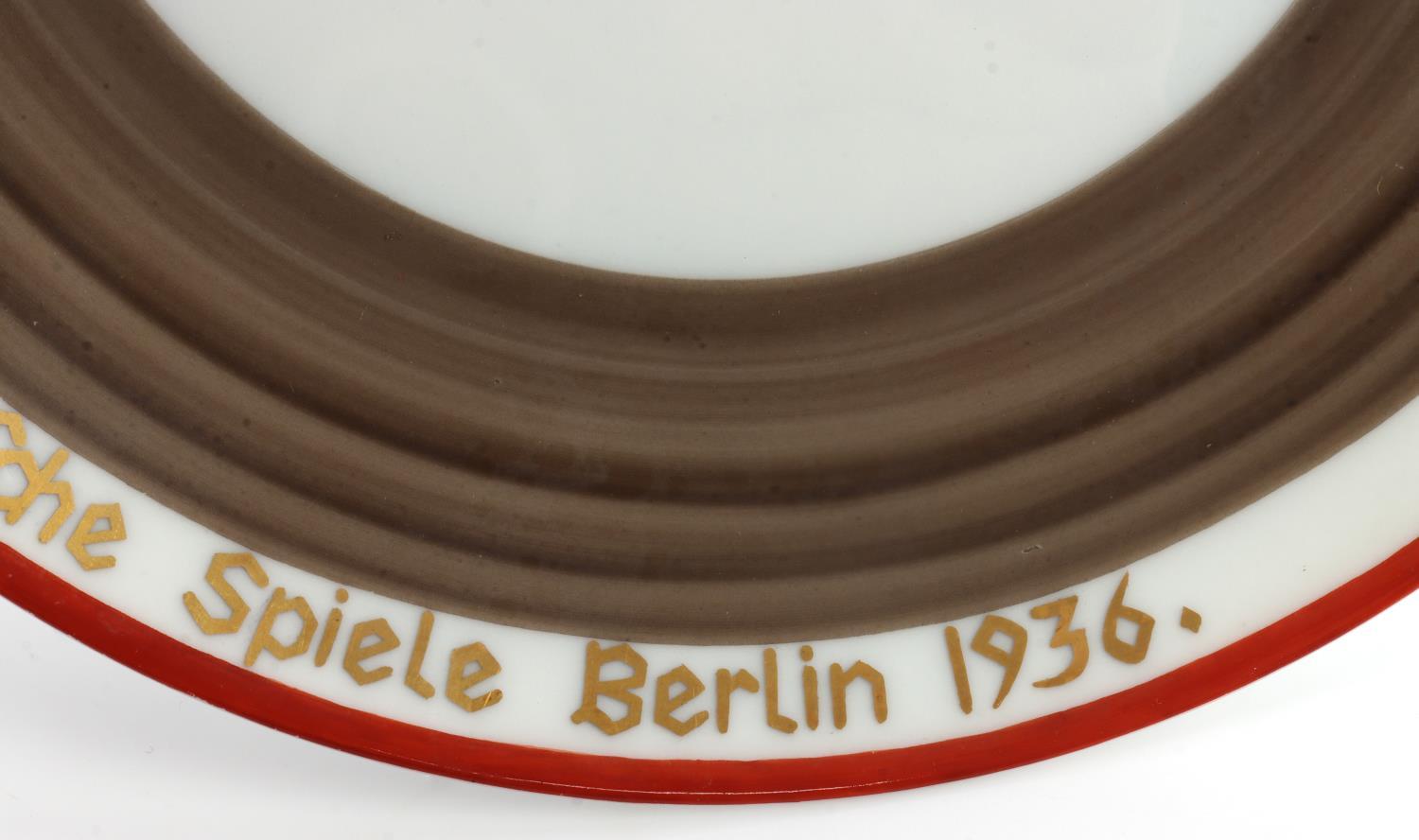 WWII GERMAN 1936 OLYMPICS PORCELAIN PLATE