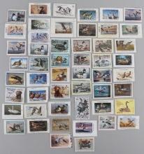 46 FEDERAL & ILLINOIS DUCK STAMPS BACK TO 1950'S