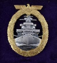 WWII GERMAN KRIEGSAMARINE HIGH SEAS BADGE