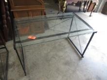 GLASS TOP TABLE  50 X 30  30