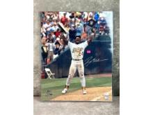 Ricky Henderson color 16X20, JSA