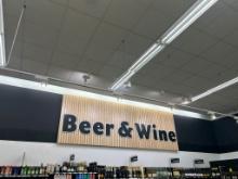 Large Beer And Wine Sign (NO TRACK LIGHTS)