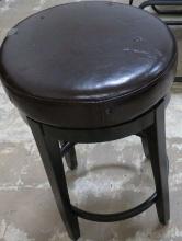 Dark Brown Spin Top Bar Stool