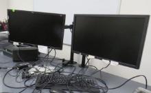 21" Dell monitors with arm style monitor holders