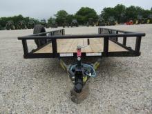 1856 70PI 16' BIG TEX BUMPER PULL TRAILER WITH TITLE 2021 MODEL S/N:16V1U2025M2037534