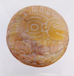 Pre-Columbian Replica Disc Carving