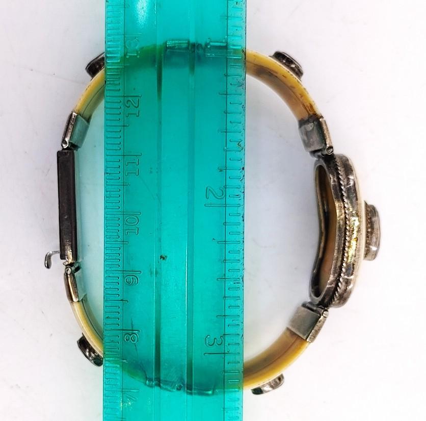 Antique Bracelet with Garnet Inlay