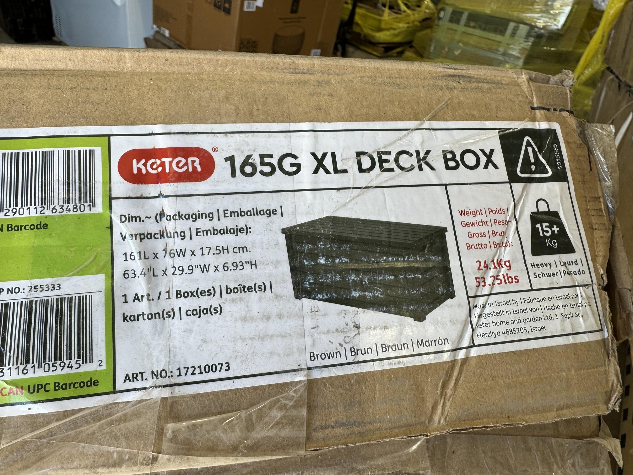 Keter 165-Gallon XL Resin Outdoor Deck Box