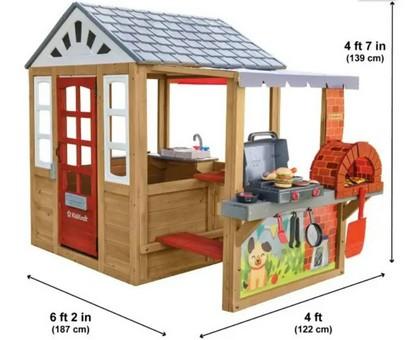 Kid Kraft Grill & Chill Pizza Party Playhouse