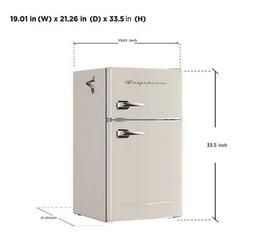 Frigidaire Retro Two-Door Refrigerator - Cream