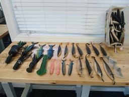 Large Lot of Trolling Lures / Deep Sea Fishing Lures / Fishing Supplies