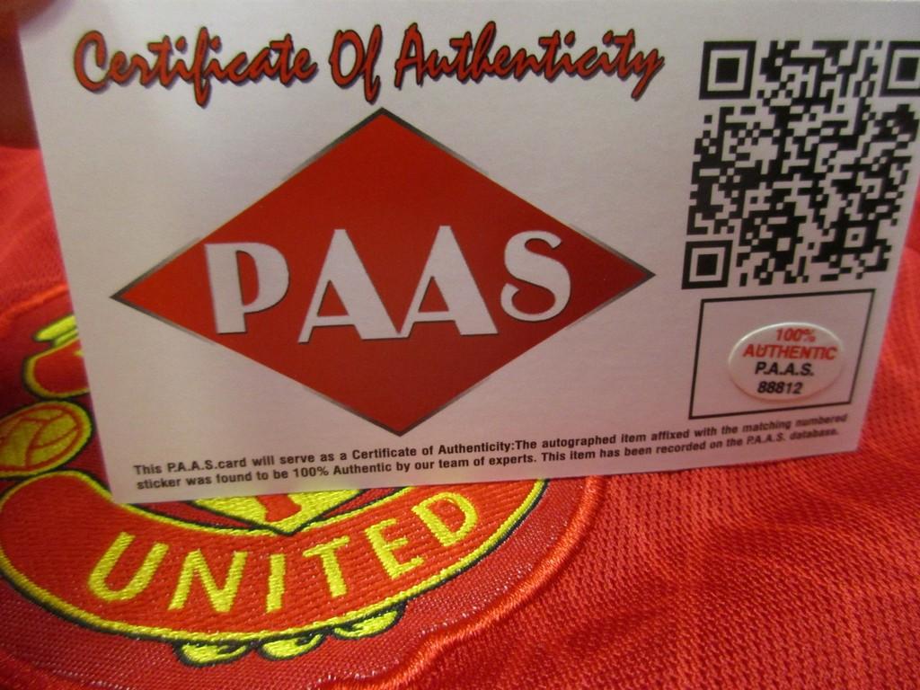Alejandro Garnacho of Manchester United signed autographed soccer jersey PAAS COA 812