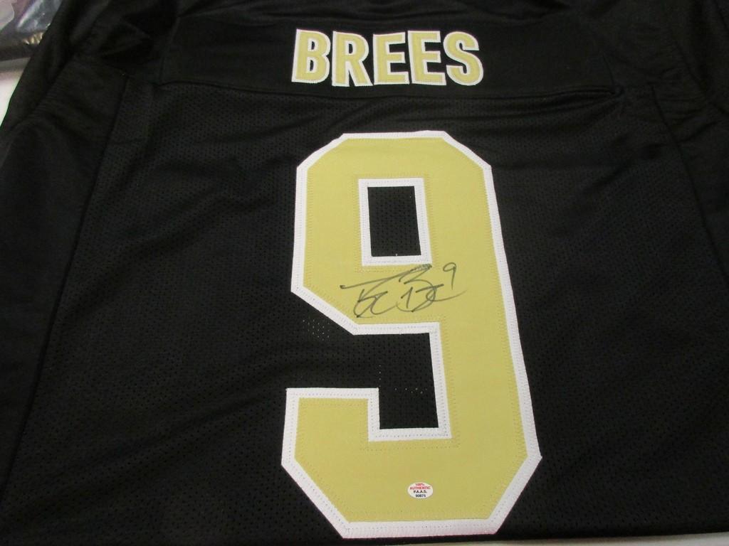 Drew Brees of the New Orleans Saints signed autographed football jersey PAAS COA 875