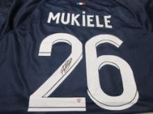 Nordi Mukiele of Paris Saint Germain signed autographed soccer jersey PAAS COA 480