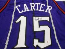 Vince Carter of the Toronto Raptors signed autographed basketball jersey PAAS COA 493