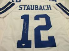 Roger Staubach of the Dallas Cowboys signed autographed football jersey PAAS COA 850