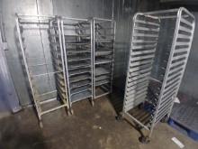 Rolling Sheet Pan Rack (NO PANS INCLUDED) IN WALK IN COOLER Rolling Pan Rack - Please see pics for a