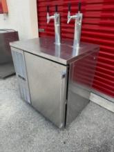 PERLICK Dual Temp Pony Keg Cooler / 4 Tap Pony Keg Beer Dispenser - Model # DZS-36 - This unit retai