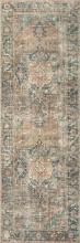 Loloi II Traditional Margot 2'-6" x 9'-6" Area Rugs With Terracotta And Lagoon