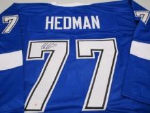 Victor Hedman of the Tampa Bay Lightning signed autographed hockey jersey PAAS COA 344