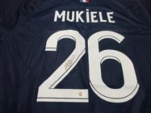 Nordi Mukiele of Paris Saint Germain signed autographed soccer jersey PAAS COA 490