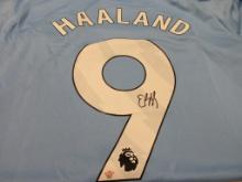 Erling Haaland of Manchester City signed autographed soccer jersey PAAS COA 931