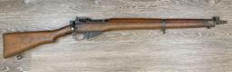 LEE ENFIELD NO. 4 MK. II BOLT-ACTION RIFLE W/MATCHING BAYONET & SCABBARD DATED 11/54