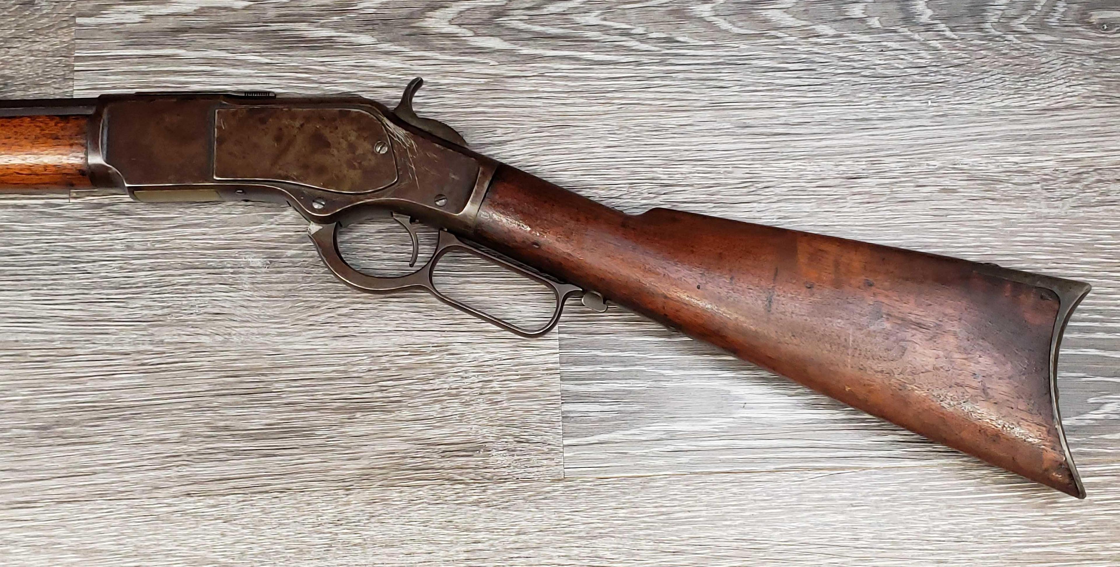 SPECIAL ORDER WINCHESTER MODEL 1873 .44 WCF CAL LEVER ACTION RIFLE.