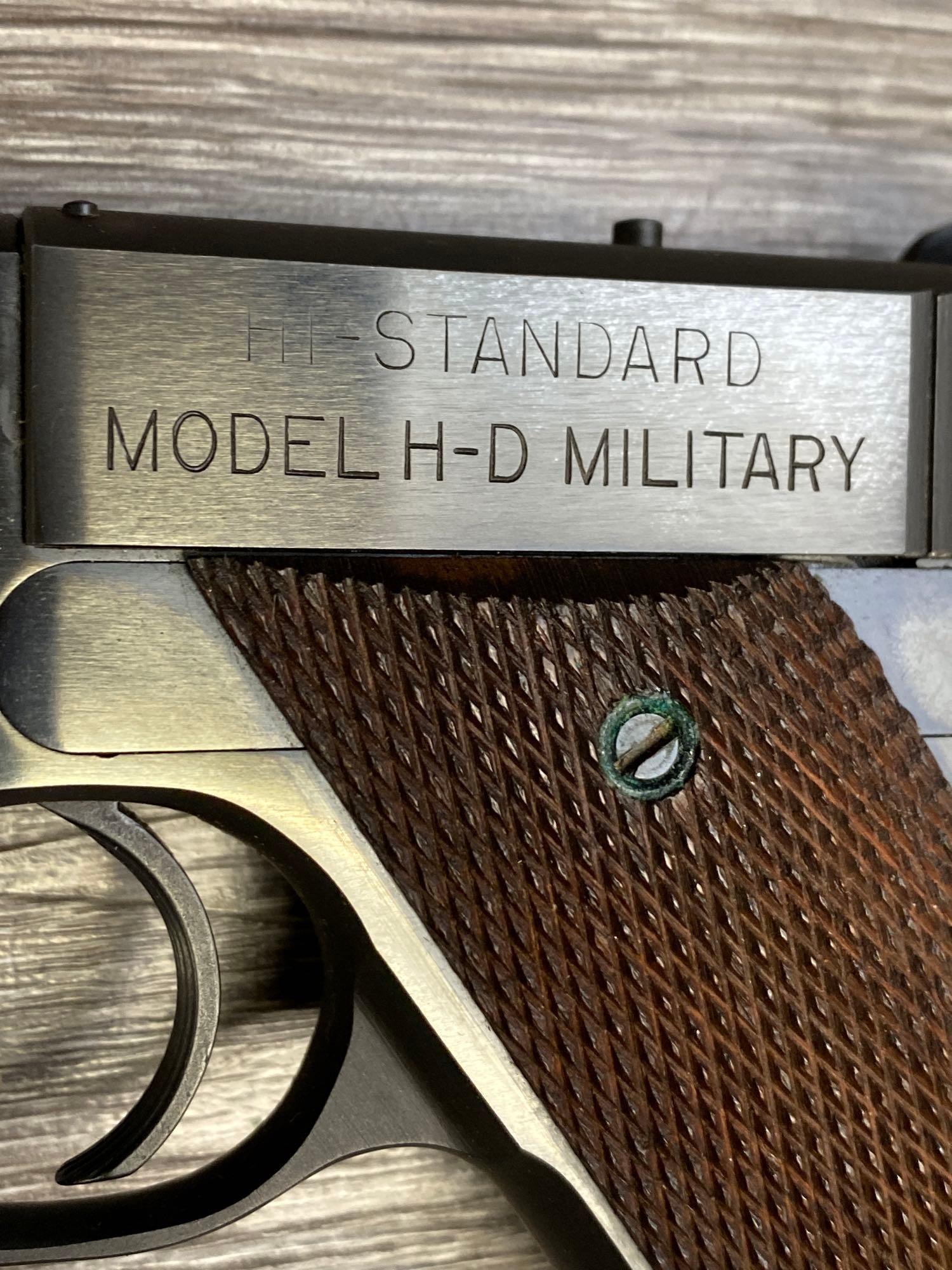 HIGH STANDARD MODEL H-D MILITARY .22 LR SEMI-AUTO PISTOL W/ FACTORY BOX